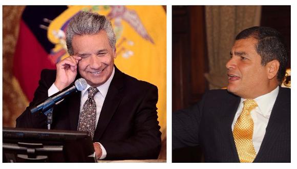 Rafael Correa volvió a arremeter contra Lenín Moreno a días de que inicie una convención de su movimiento político Alianza País (El Comercio/AFP).