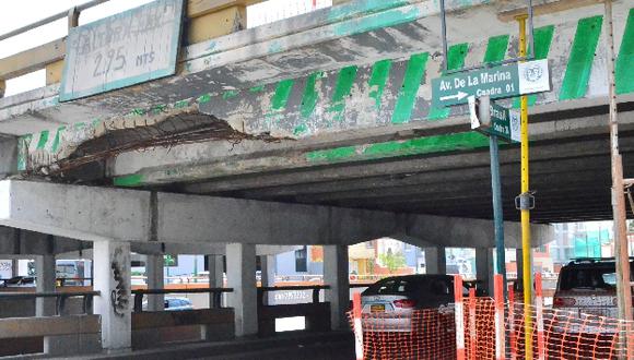 Emape inicia obras de rehabilitación del Puente Brasil. (USI)