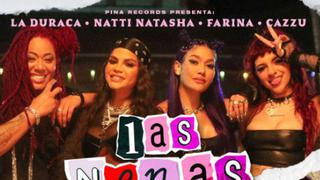 Natti Natasha se unió a Cazzu, Farina y La Duraca para lanzar el tema “Las Nenas” 