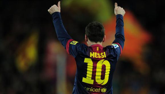 ESPAÑA. Messi hizo doblete y llegó a los 90 goles en el 2012. (Agencia)