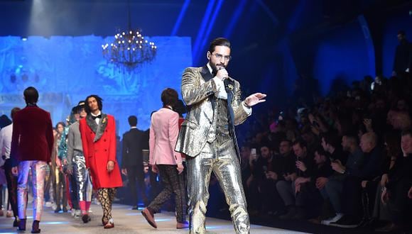 Maluma cantó en el desfile de Dolce & Gabbana. (Getty Images)