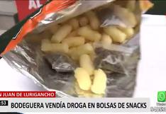 San Juan de Lurigancho: capturan a mujer que vendía en su bodega droga camuflada en bolsas de chizitos