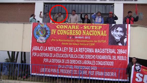 EN EL REGISTRO. El actual parlamentario fue elegido en 2013 como dirigente del Conare, junto a personajes como Tito y Coila.