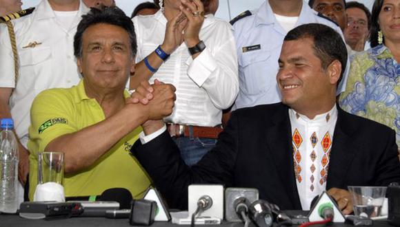Lenin Moreno (izquierda) se perfila como el favorito para suceder a Rafael Correa (derecha). (USI)