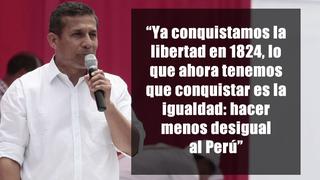 Ollanta Humala y las frases más encendidas de su último discurso