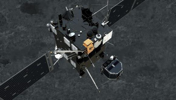 Philae se separó de sonda Rosetta y se posó sobre cometa. (EFE)