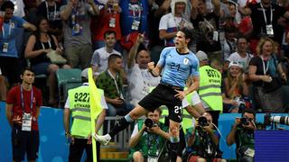 Uruguay vs. Portugal: Edinson Cavani anotó el 2-1 que emociona a los 'Charrúas'