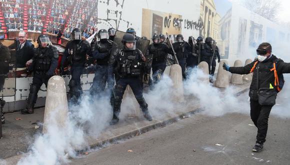 Los enfrentamientos tuvieron lugar en la puerta de la Asamblea Nacional, sede del Parlamento de Francia. (Foto referencial: AFP)
