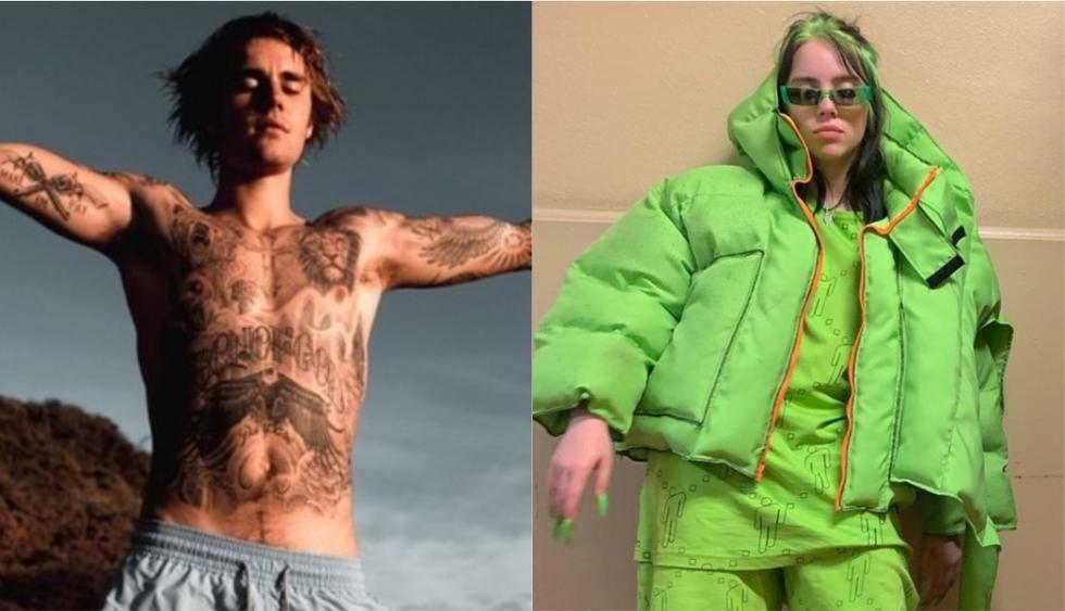 Justin Bieber y Billie Eilish estrenan la versión remix de “Bad Guy”. (Foto: Instagram)
