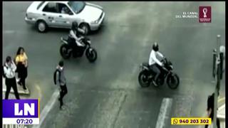 Así operan los delincuentes tras la prohibición de abordar dos personas en una moto