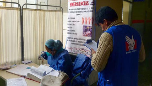 Comisionados de la Defensoría llegaron hasta el hospital Belén en Chiclayo. (Difusión)