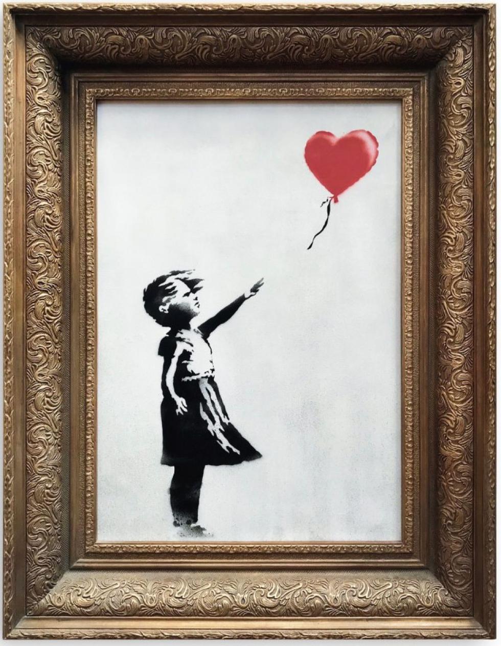 Banksy destruyó su propia obra luego de ser subastada por más de un