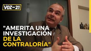 Pedro Gamio sobre faenón eléctrico: “Amerita una investigación de la Contraloría”