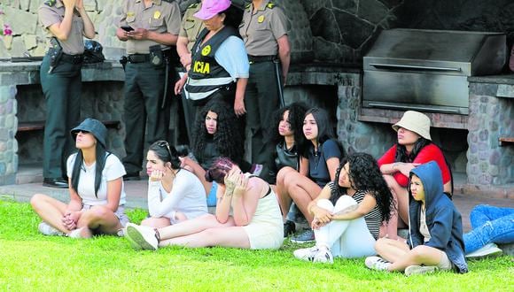 Venezolanos capturados en Pachacamac