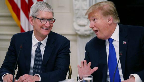 Trump se confunde y llama 'Tim Apple' a Tim Cook, CEO del gigante tecnológico&nbsp;(Foto: Reuters)