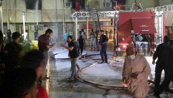 Irak: Al menos 27 muertos en incendio hospital de Bagdad para pacientes con COVID | MUNDO | PERU21