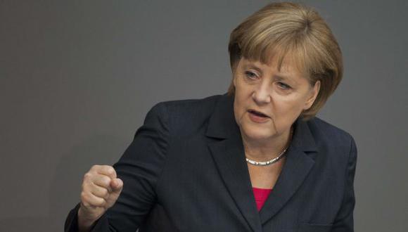 Angela Merkel habló ante el Parlamento en Berlín. (Reuters)