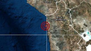 Tacna: sismo de magnitud 4,7 se reportó este martes, señala IGP