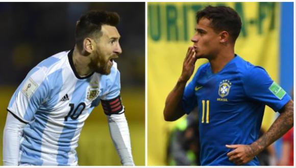 Argentina y Brasil se jugarán el pase a la final de la Copa América 2019. (Foto: AFP)