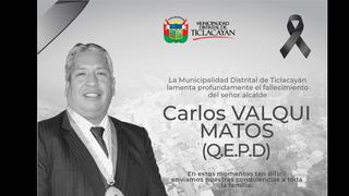 Pasco: Lamentan fallecimiento del alcalde distrital de Ticlacayán en el Día del Padre