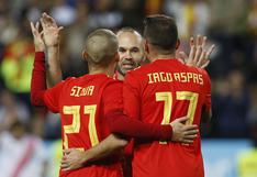 España goleó 5-0 a Costa Rica en Málaga [VIDEO]
