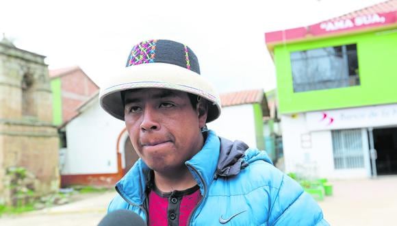 Sin tregua. Edison Vargas acusó al gobierno de darles la espalda a las comunidades apurimeñas. (Foto: Antonio Alvarez / GEC)