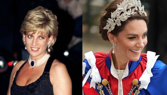 Kate Middleton y Diana de Gales (Foto:Gettyimages)