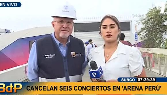 Carlos Bruce anuncia el fin de los conciertos en Surco. (Foto: captura Buenos Días Perú)