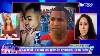 Bailarina Jhajayra Aliaga denuncia al futbolista Junior Ponce por agresión física y sexual