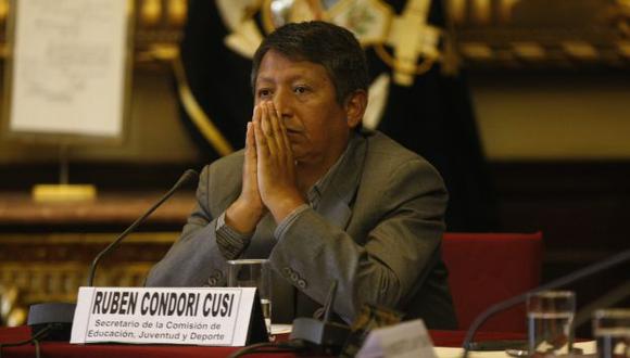 Rubén Condori pidió a autoridades identificar a los vándalos. (Perú21)