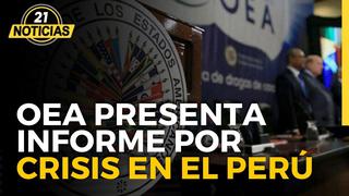 OEA presenta informe sobre crisis política en el Perú