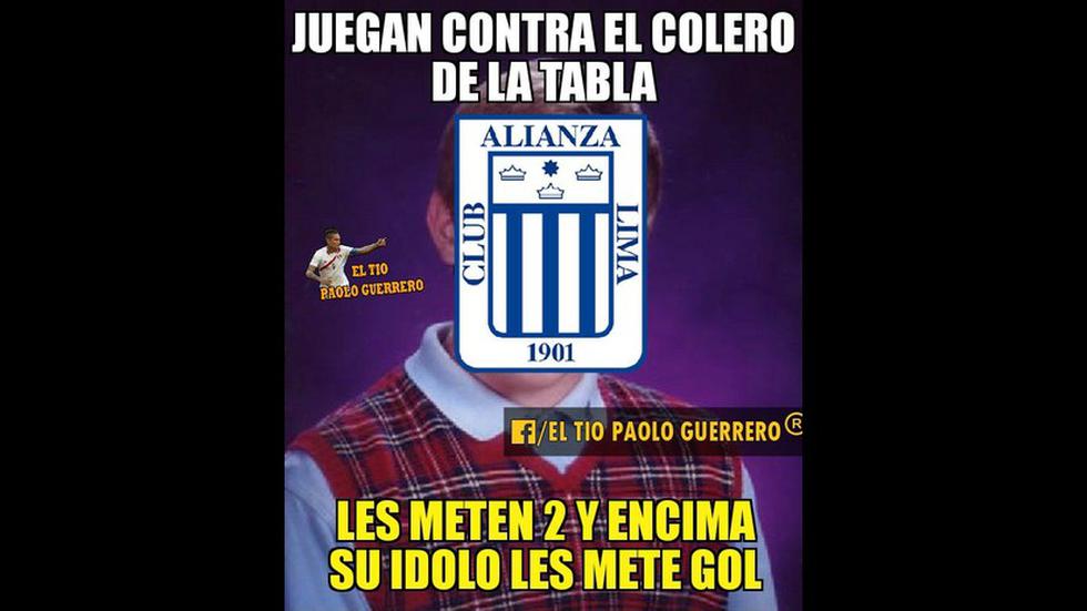 Los memes no se hicieron esperar tras la derrota de Alianza Lima. (Facebook)