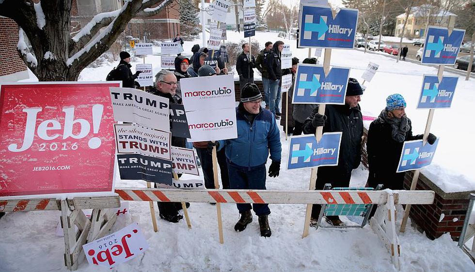 New Hampshire: Empiezan las primarias con Donald Trump y Bernie Sanders como favoritos. (AFP)
