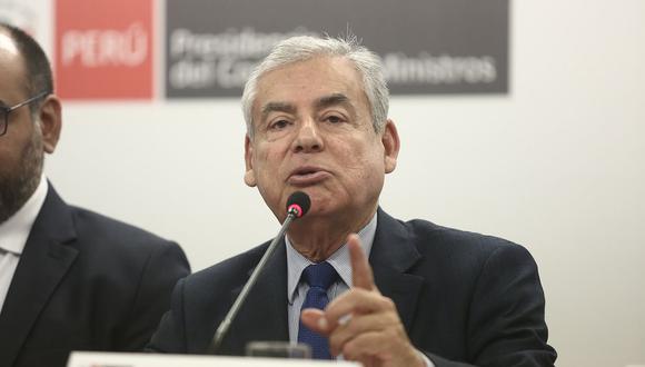 El presidente del Consejo de Ministros, César Villanueva, aseguró que han evaluado a profundidad el reemplazo de Salvador Heresi. (USI)