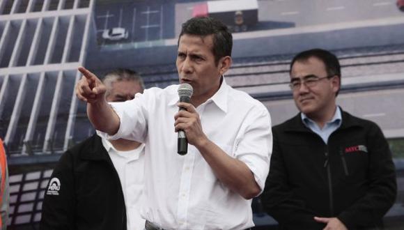 Ollanta Humala destacó que el Perú haya superado la meta de 30,000 hectáreas de hoja de coca erradicadas. (Perú21)