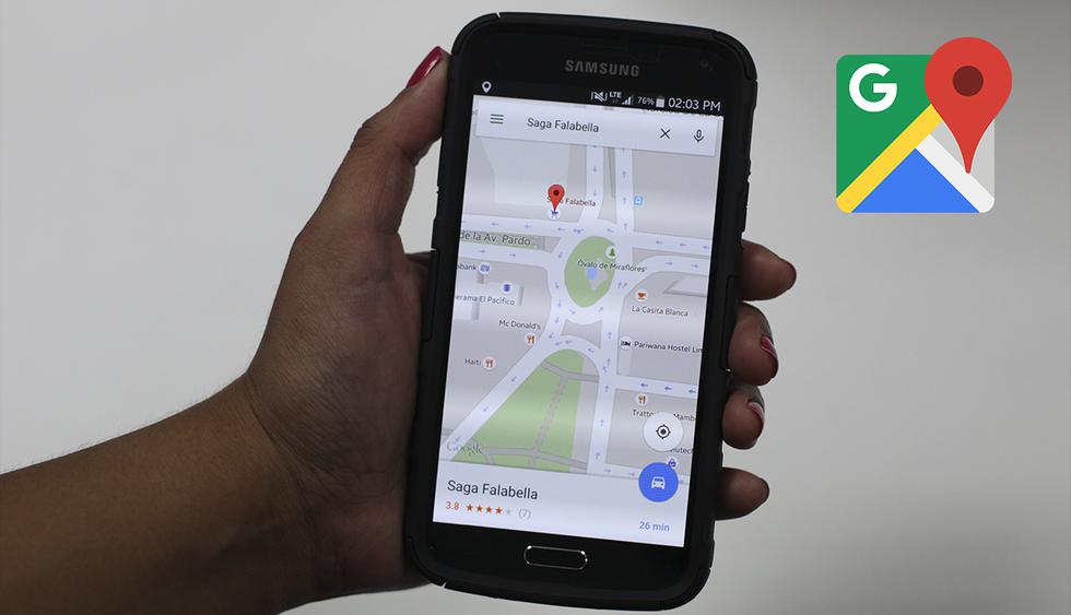 En Google Maps puedes comparar los precios y tiempos de espera de aplicaciones de taxis. (Foto: Google Maps)