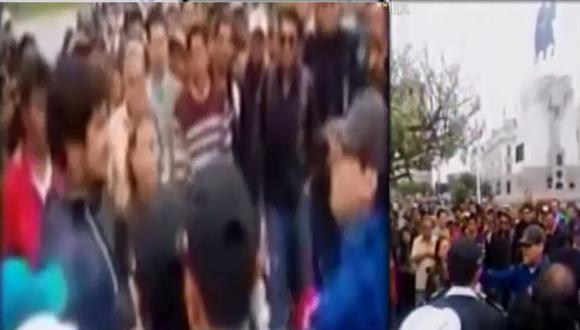 Joven estudiante peruano es agredido por considerarlo un chileno en la Plaza San Martín