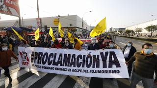 Pedro Castillo: simpatizantes de Perú Libre se enfrentan a la Policía en exteriores del Congreso