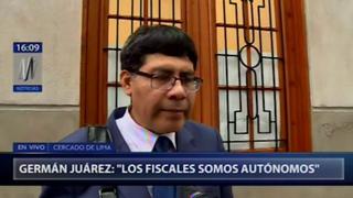 Juárez: "Actitudes como las de Enco ponen en peligro el acuerdo de colaboración con Odebrecht"