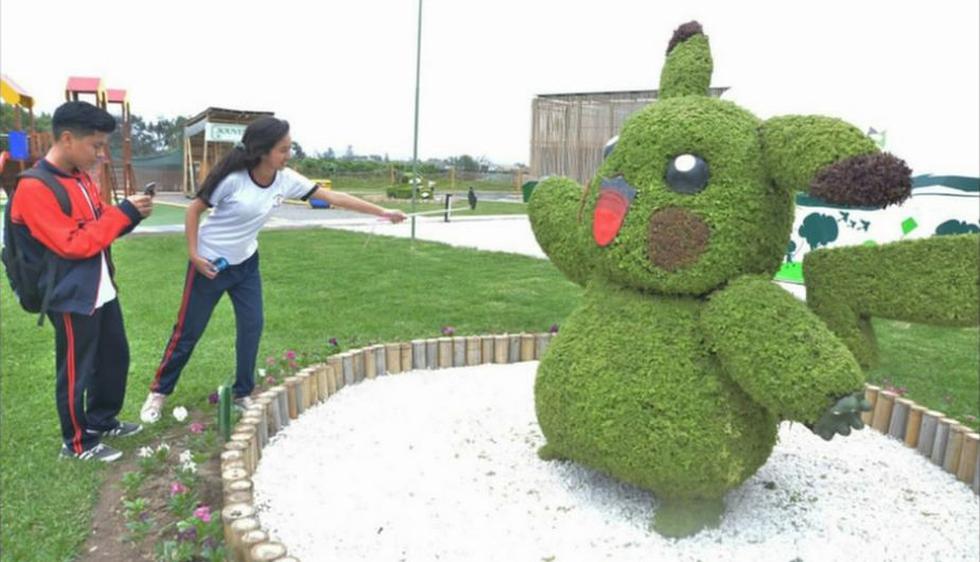 Surco: Crean un 'Pikachu' ecológico con más de 8,500 plantas. (Surco)