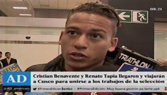 Selección peruana: Cristian Benavente y Renato Tapia llegan motivados para enfrentar a Bolivia y Ecuador. (América Deportes)
