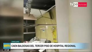 Se desploma techo del Hospital Regional de Chiclayo
