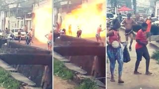 Brasil: Explosión de balón de gas deja cuatro personas con quemaduras