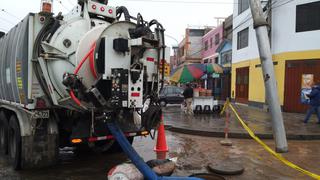 San Juan de Lurigancho: Sedapal informa que controló aniego por daño en tubería