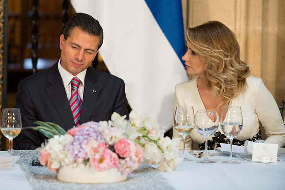 La pareja conformada por el presidente de México Enrique Peña Nieto y la famosa actriz Angélica Rivera se casó en noviembre de 2010. (Getty)