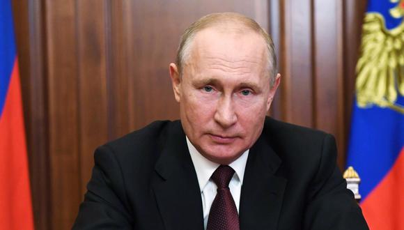 Vladimir Putin se niega a pronunciar el nombre de su detractor, y se refiere a él en relación con el lugar de su hospitalización después de su presunto envenenamiento. (Foto: Alexey NIKOLSKY / SPUTNIK / AFP)