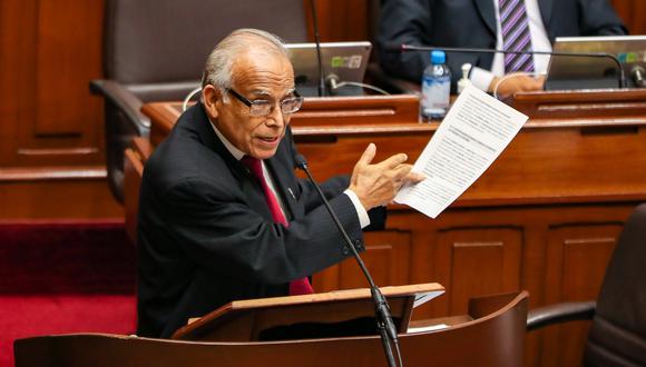 El presidente del Consejo de Ministros, Aníbal Torres, expuso la política general del Gobierno ante el Congreso. (Foto: PCM)