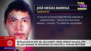 Tragedia en Los Olivos: revelan que exjefe del Escuadrón Verde ordenó sacar el DVR de cámaras