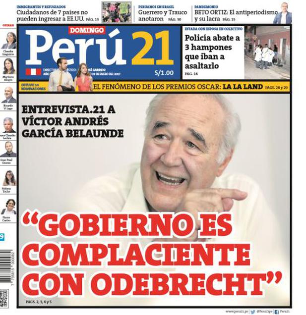 "Gobierno es complaciente con Odebrecht" - 2017-01-29