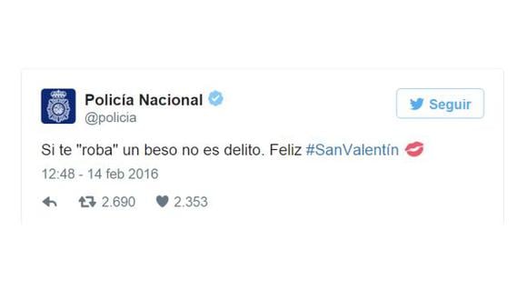 Este fue el polémico tuit que generó una 'avalancha' de críticas contra la Policía de España. (Twitter)